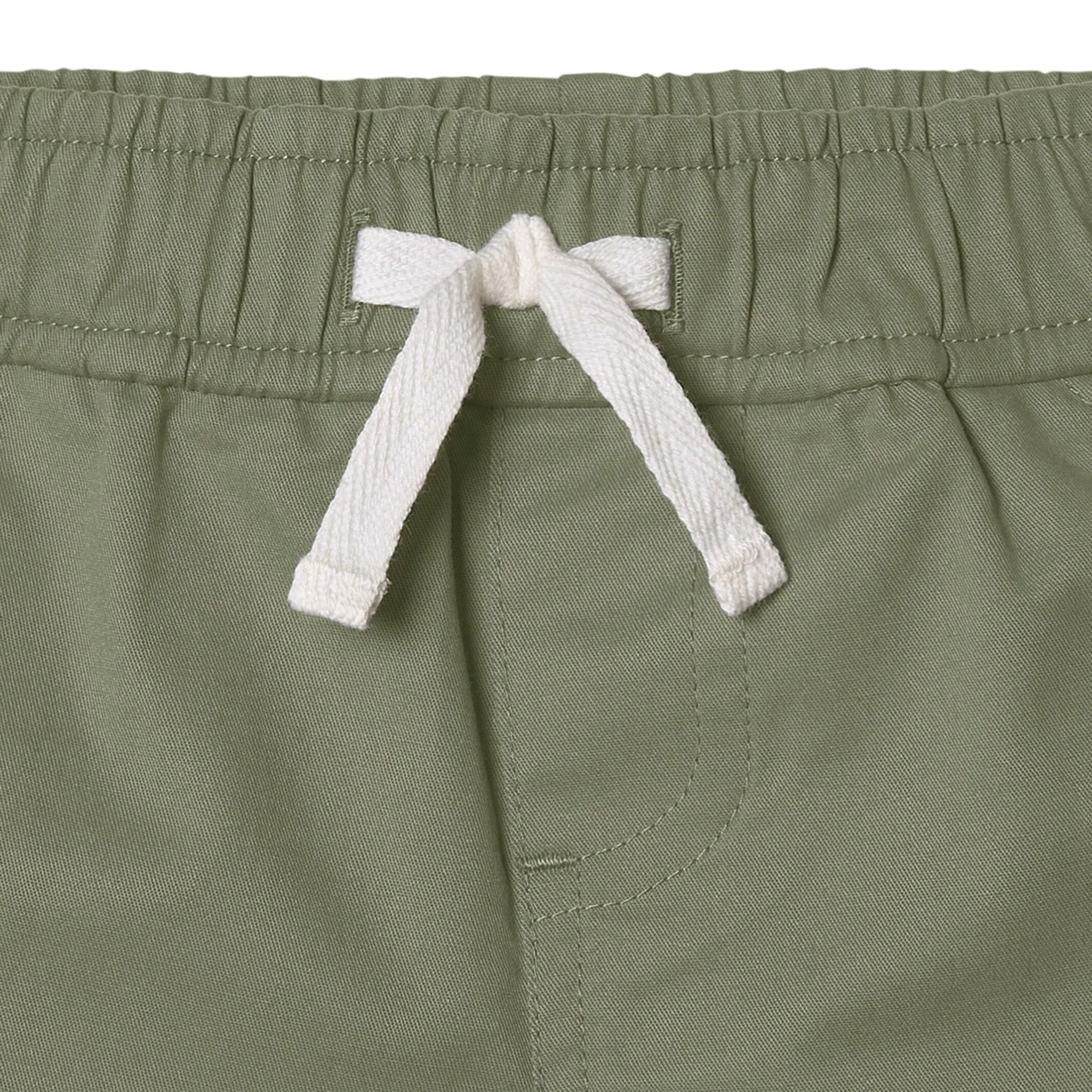 2-Pack Baby & Toddler Boys Olive and Dark Khaki Twill Shorts