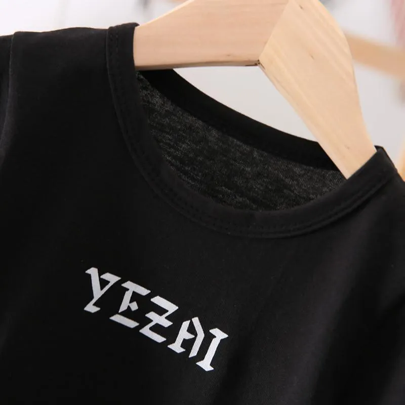 2-piece Letter Pattern T-shirt & Shorts for Toddler Boy Wholesale children's clothing