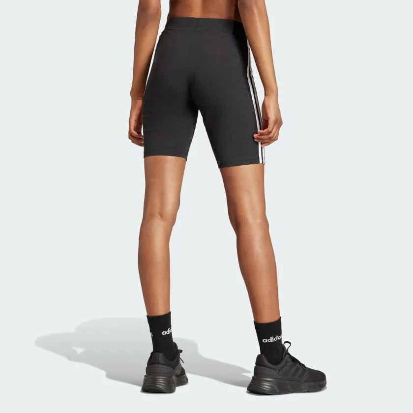 ADIDAS ESSENTIALS 3-STRIPES BIKE SHORTS - WOMEN - BLACK