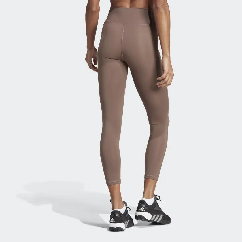 Adidas Womens Optime Stash Pocket High-Waisted 7/8 Leggings