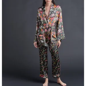 Albertina Jacket in Liberty Print Silk Charmeuse