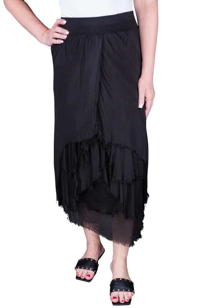 Anna Silk Cha Cha Skirt (SL205)