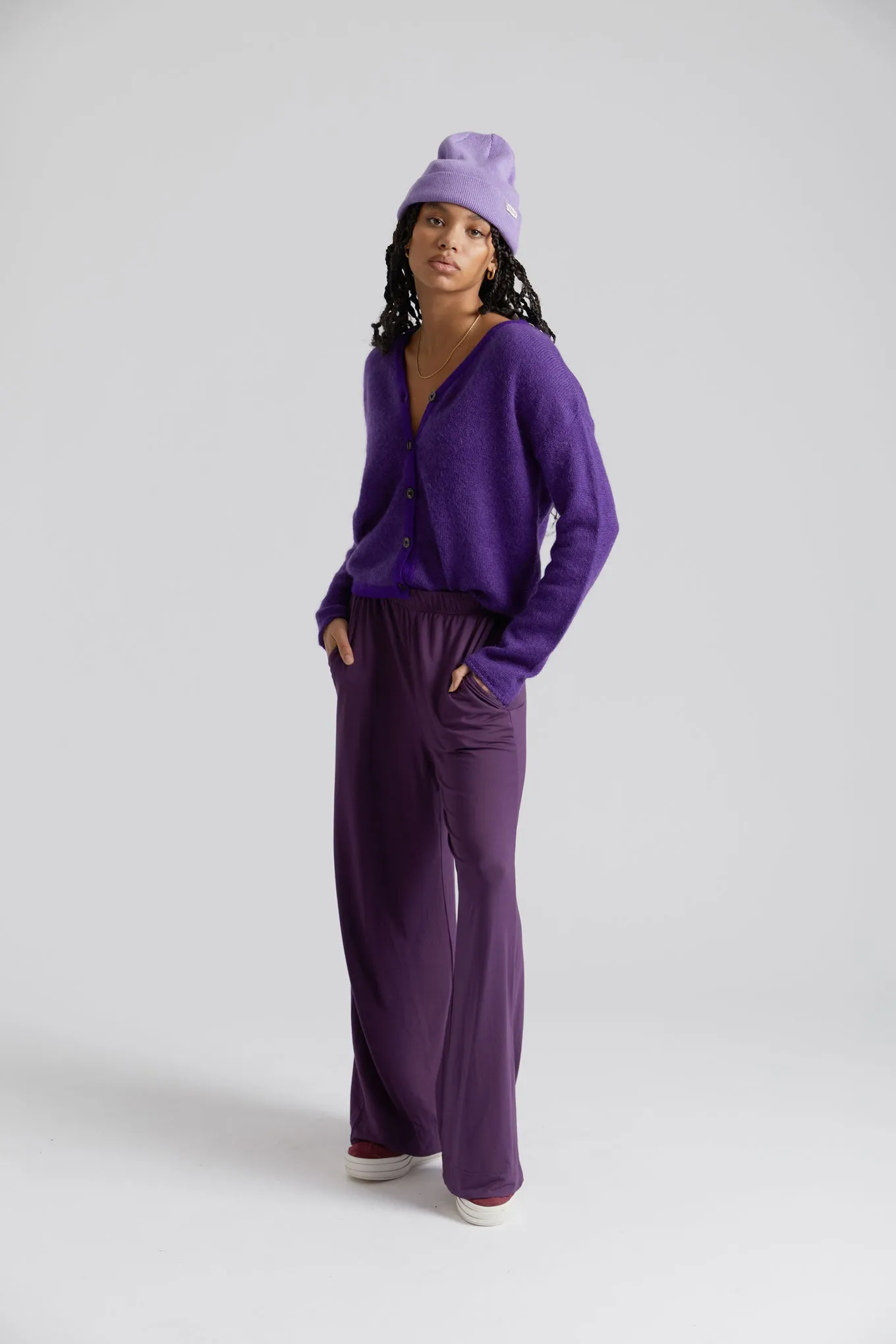 Binita Modal Jersey Trouser Mauve