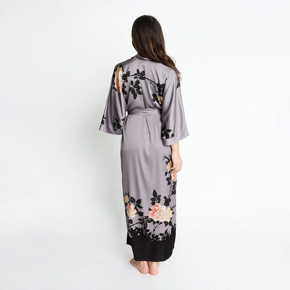 Blush Rose Long Kimono Robe