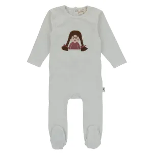 Bondoux Doll Print Footie