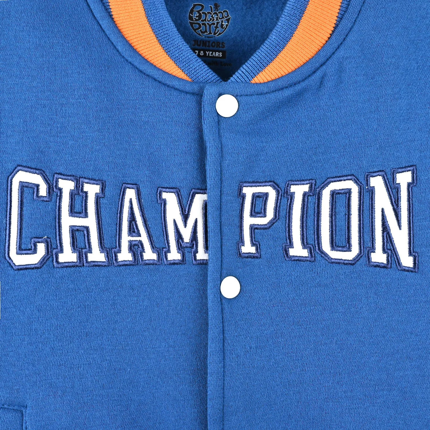 Boys Fleece Knitted Jacket Champion-Blue