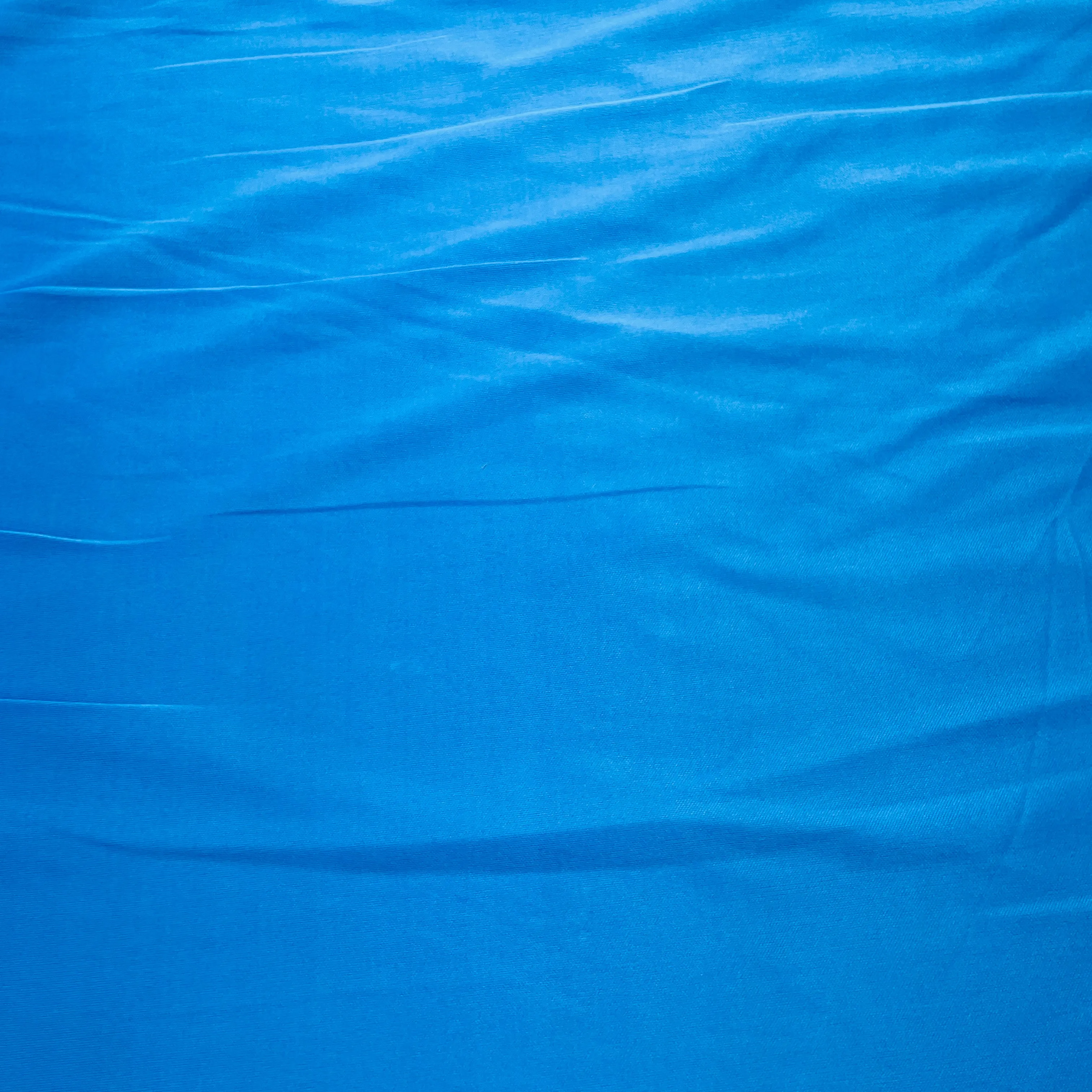 Bright Blue Solid Lycra Dyed Fabric