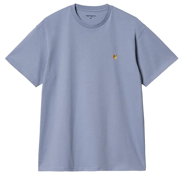 Carhartt WIP Mens Chase T Shirt Charm Blue / Gold