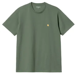 Carhartt WIP Mens Chase T Shirt Duck Green / Gold