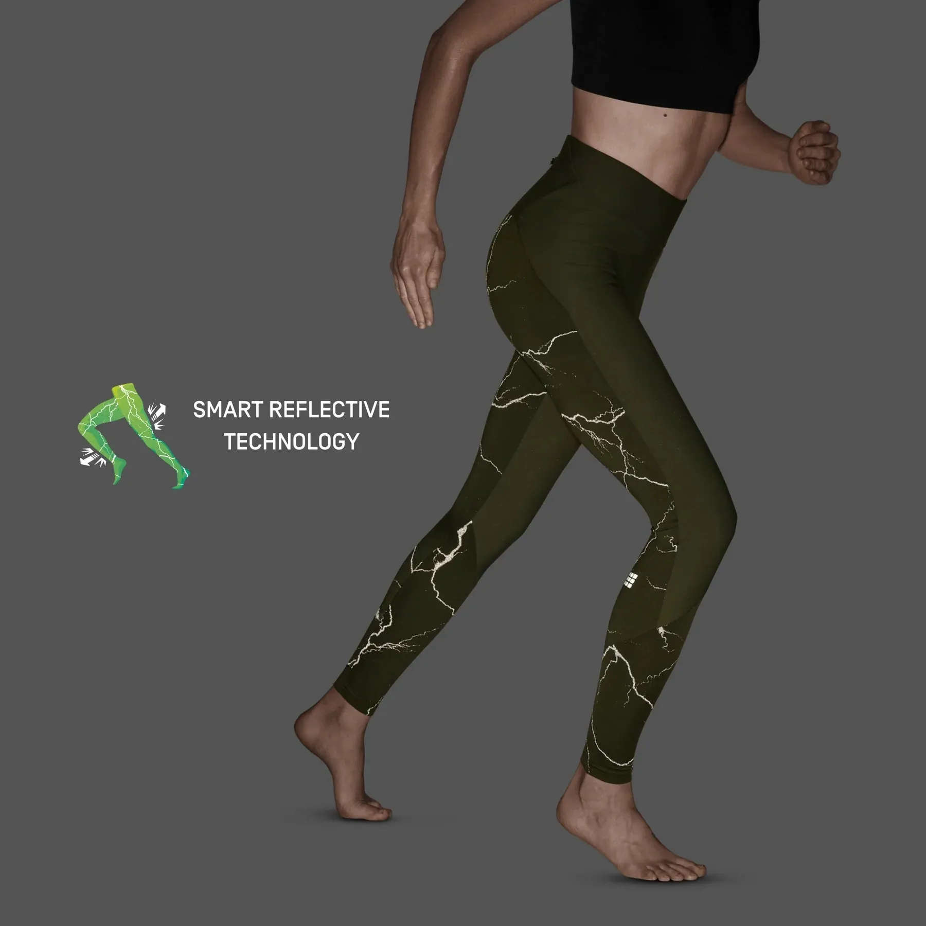 CEP | Reflective Tights | Women's | Dark Green