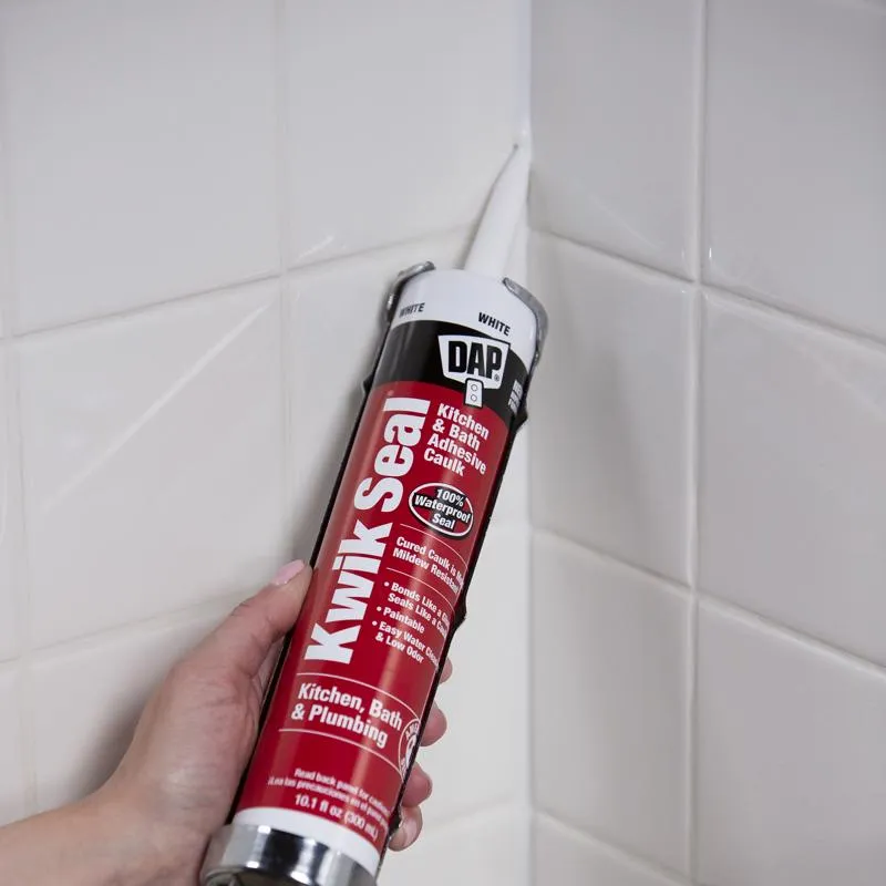 DAP Kwik Seal White Acrylic Latex Kitchen and Bath Adhesive Caulk 10.1 oz