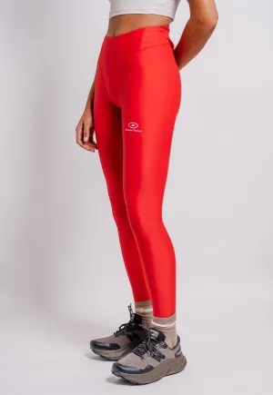 DV   NB Pocketed Long Tights in Goji Red