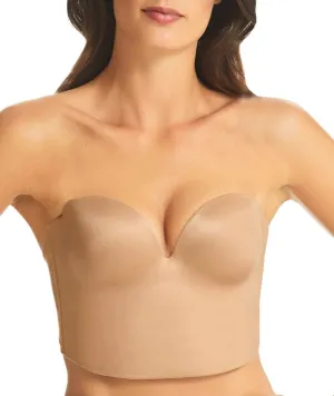 Finelines Refined Low Back Longline Bra - Nude