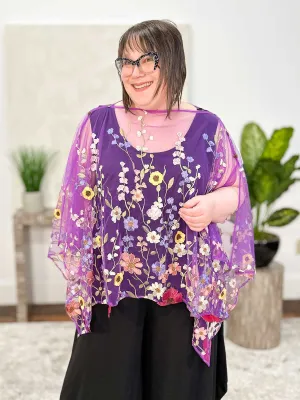 Floral Dream Multi-Way Topper, Lavender