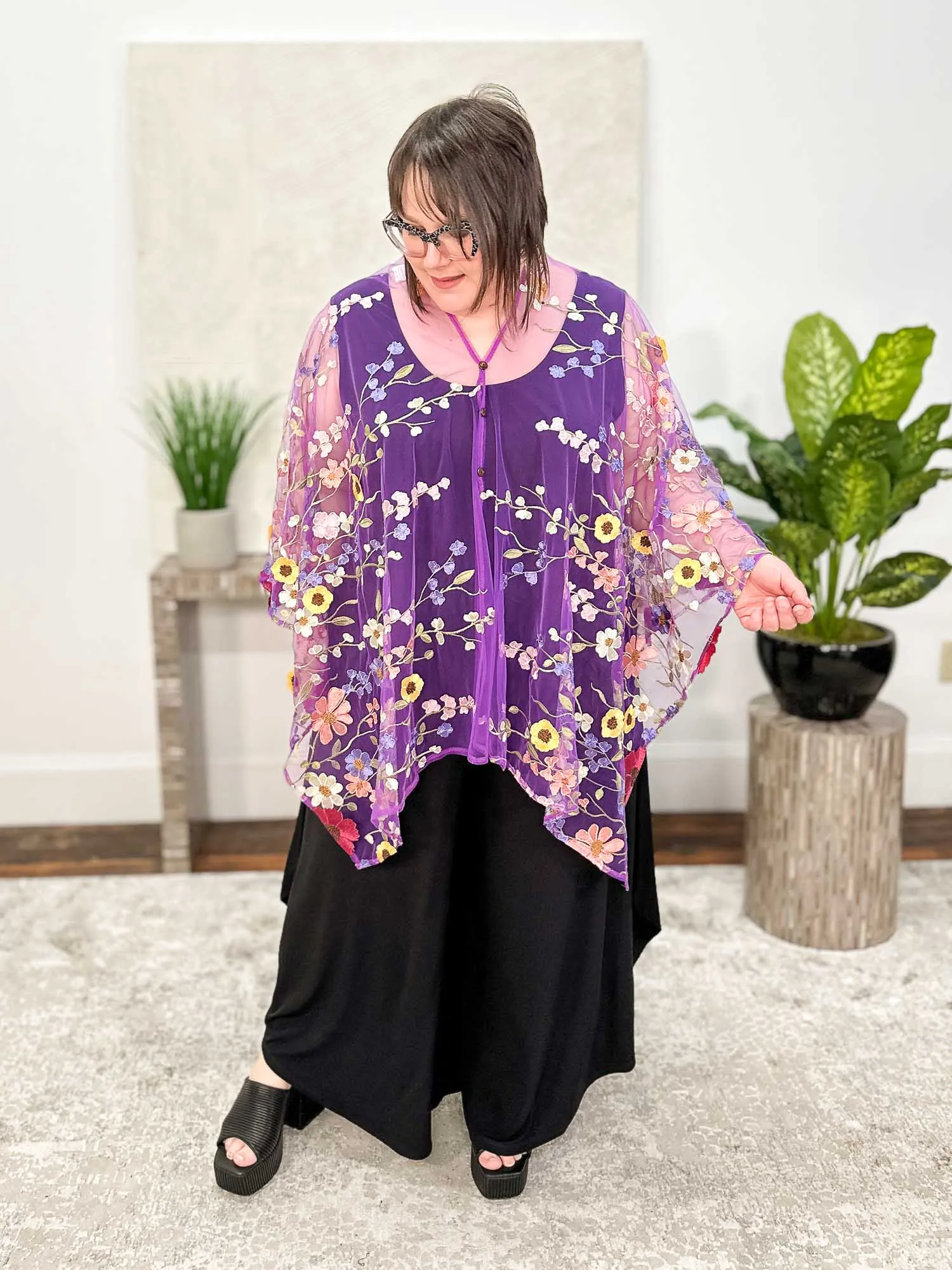 Floral Dream Multi-Way Topper, Lavender