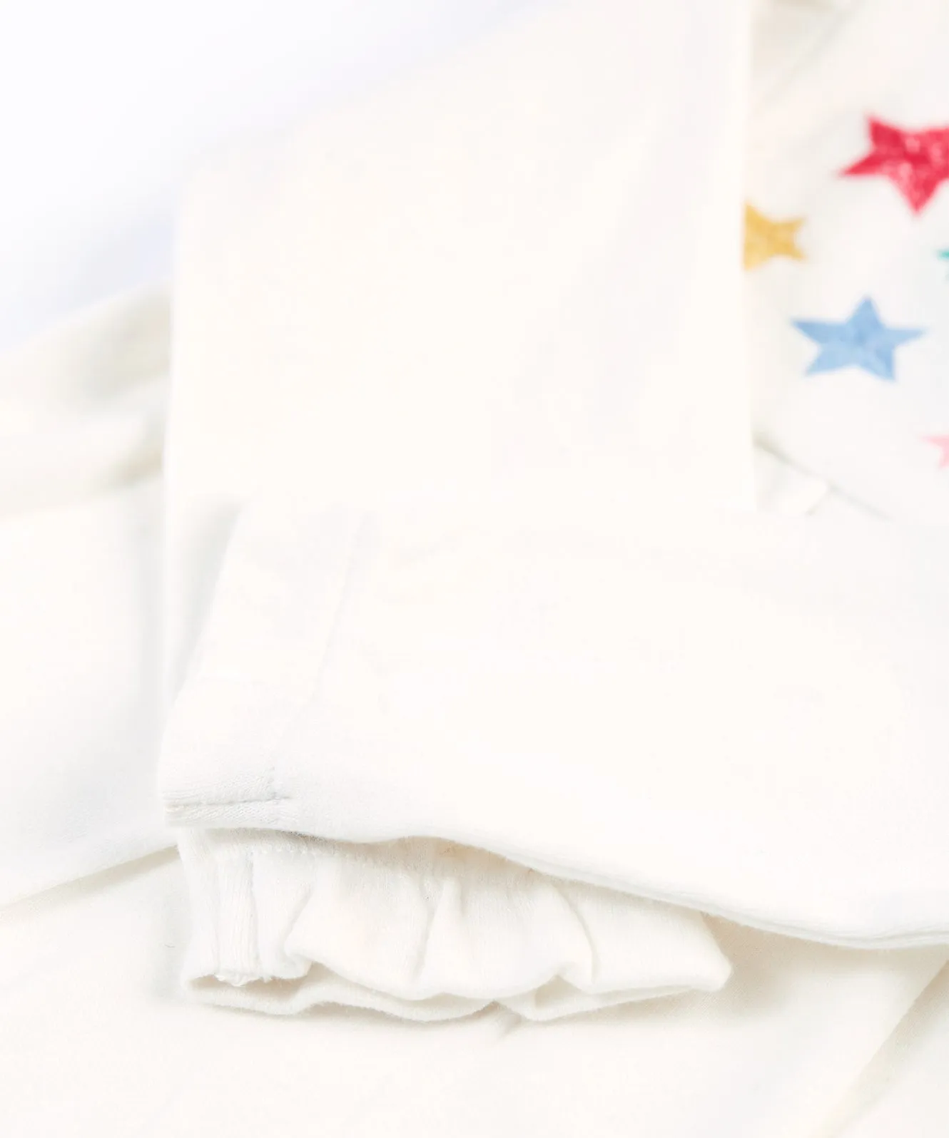 Frugi Eviana Baby Body - Soft White/Stars