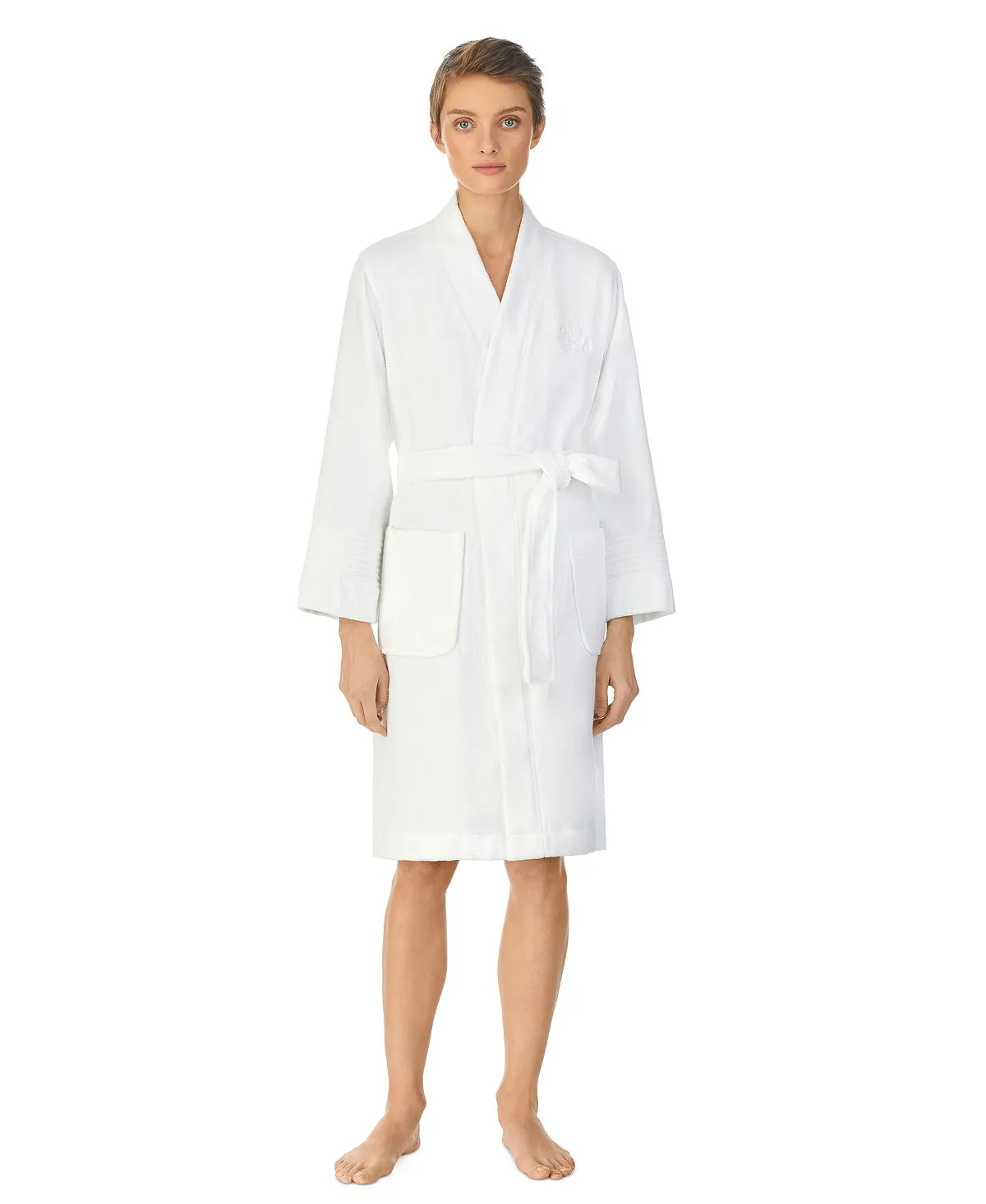 Greenwich Lauren Ralph Lauren terry bathrobe, white