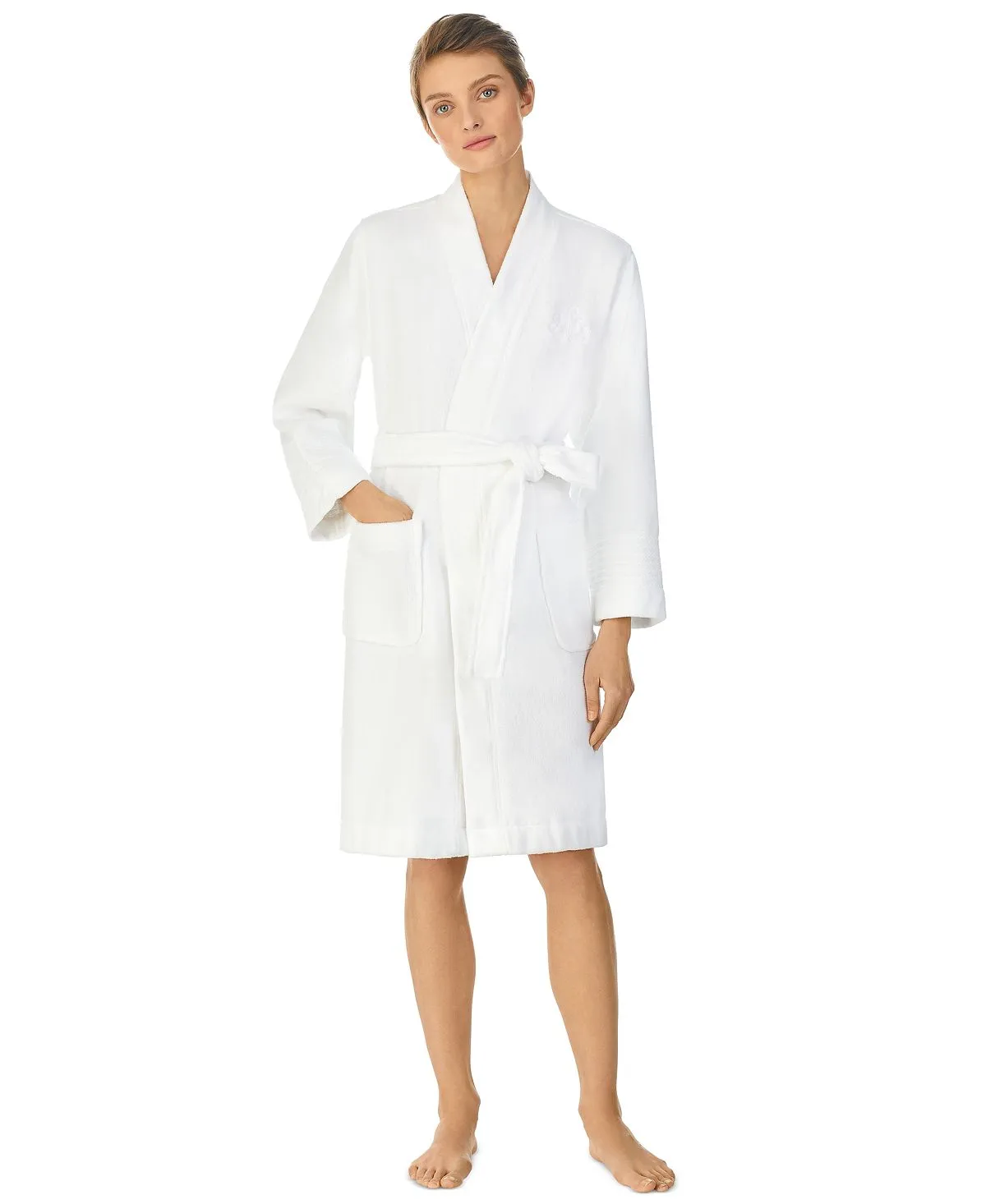 Greenwich Lauren Ralph Lauren terry bathrobe, white