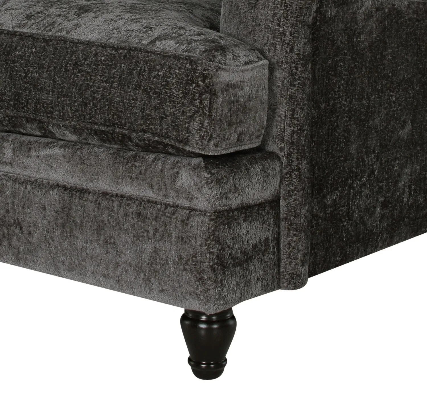 Greycliff Chenille Chair - Charcoal