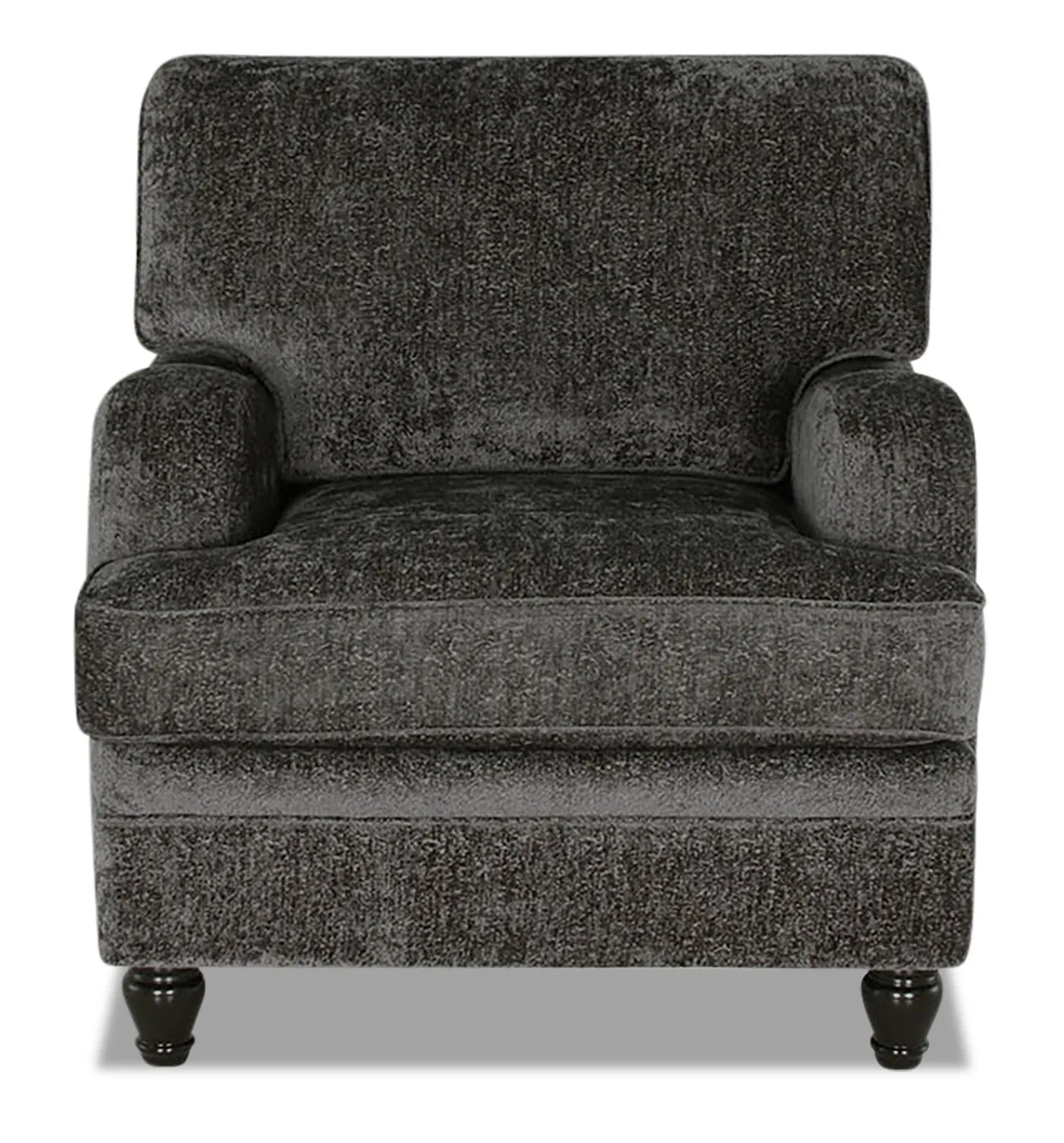 Greycliff Chenille Chair - Charcoal