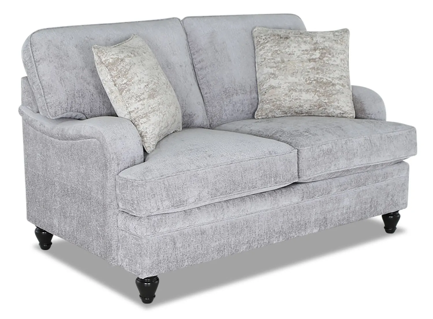 Greycliff Chenille Loveseat - Platinum