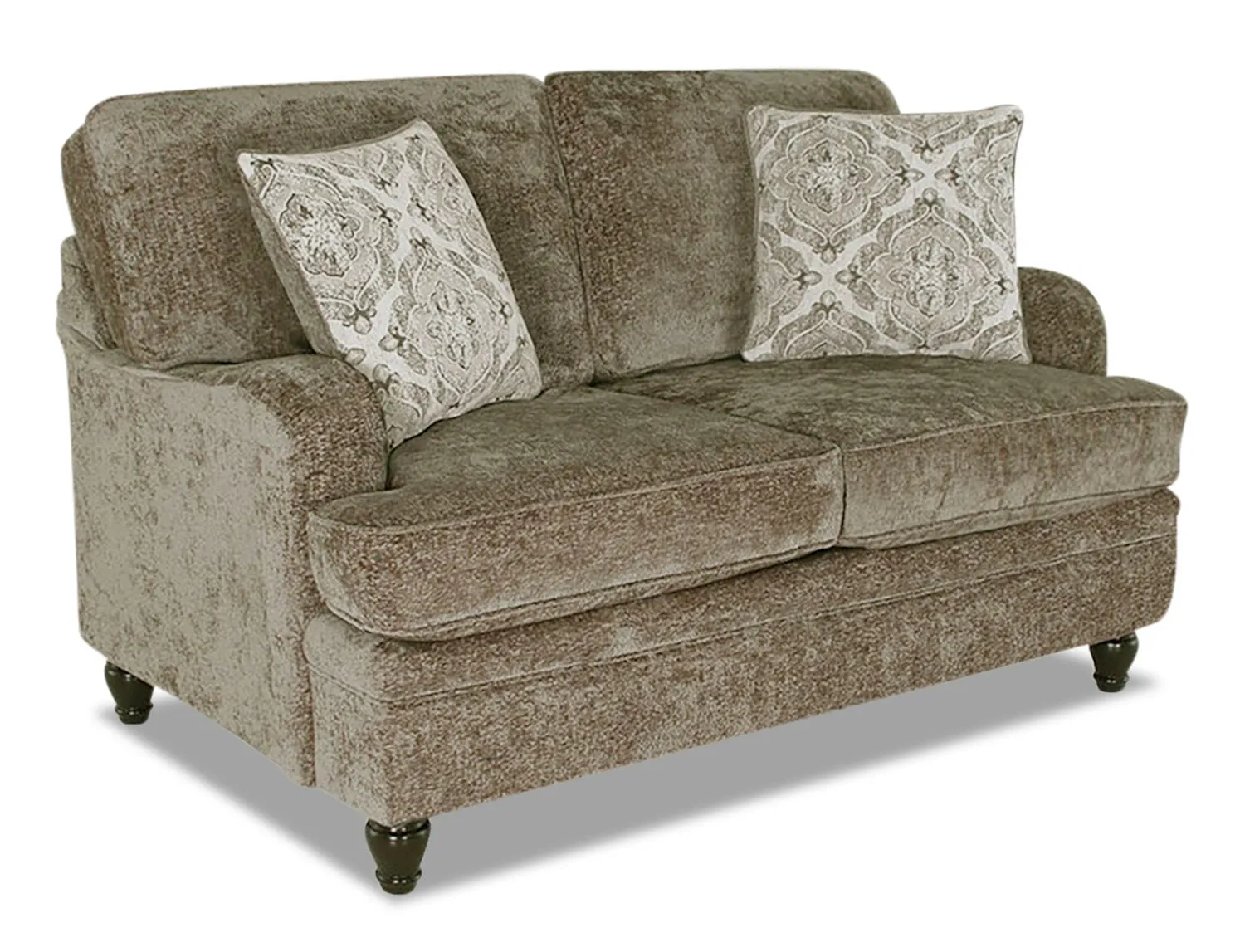 Greycliff Chenille Loveseat - Toffee