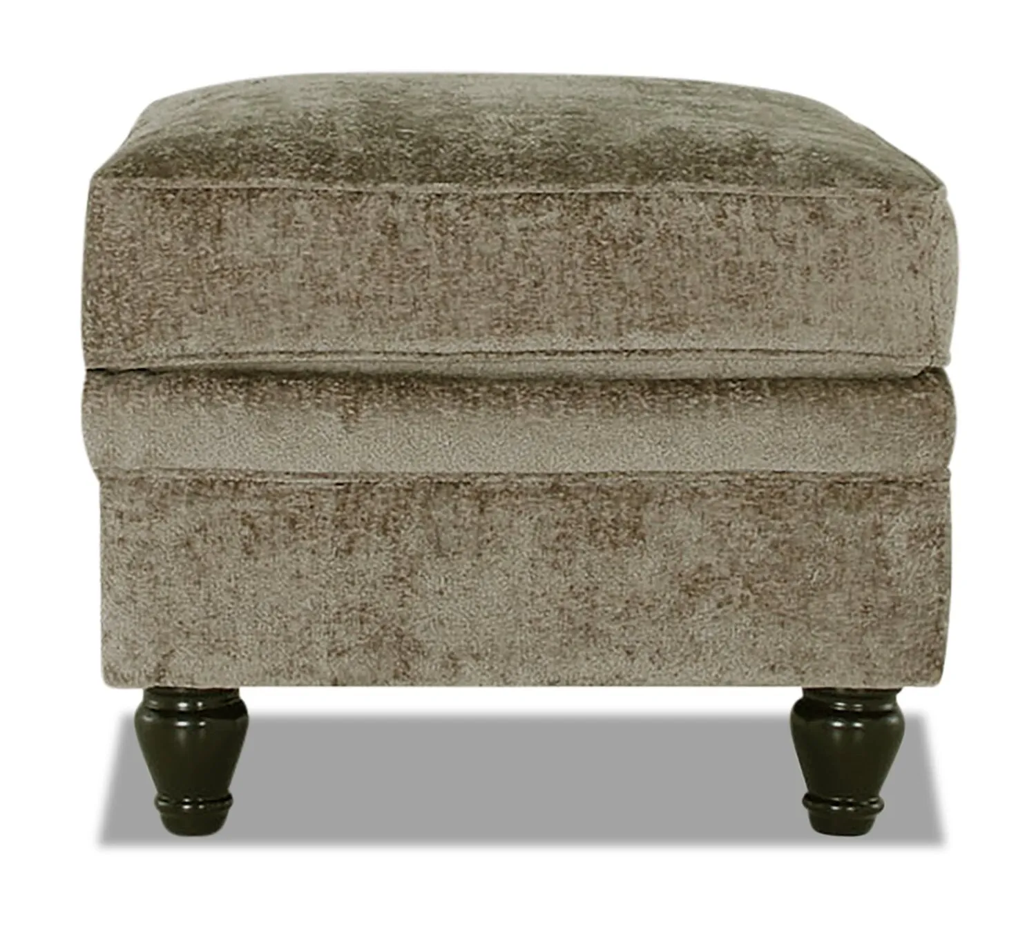 Greycliff Chenille Ottoman - Toffee