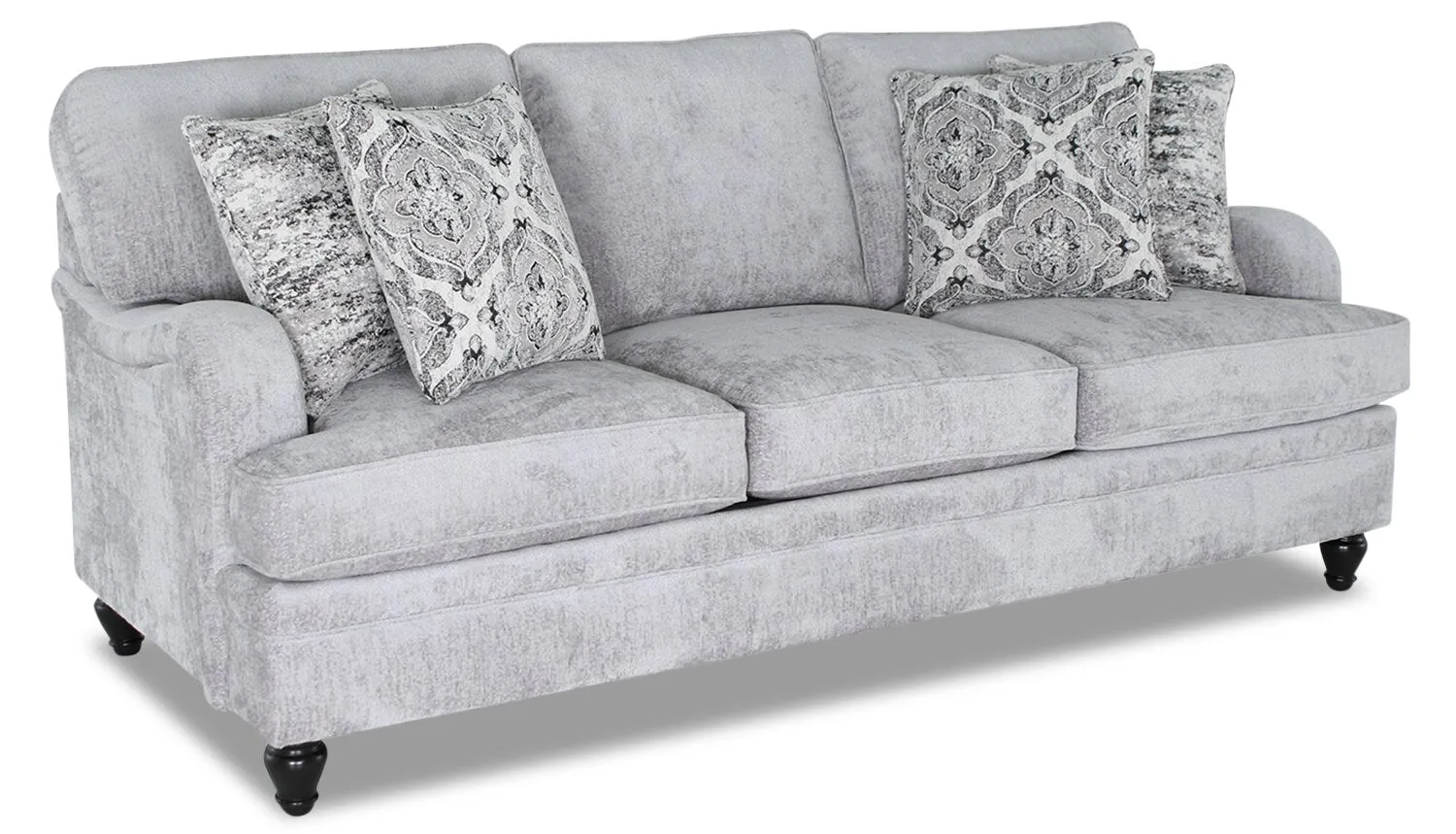 Greycliff Chenille Sofa - Platinum