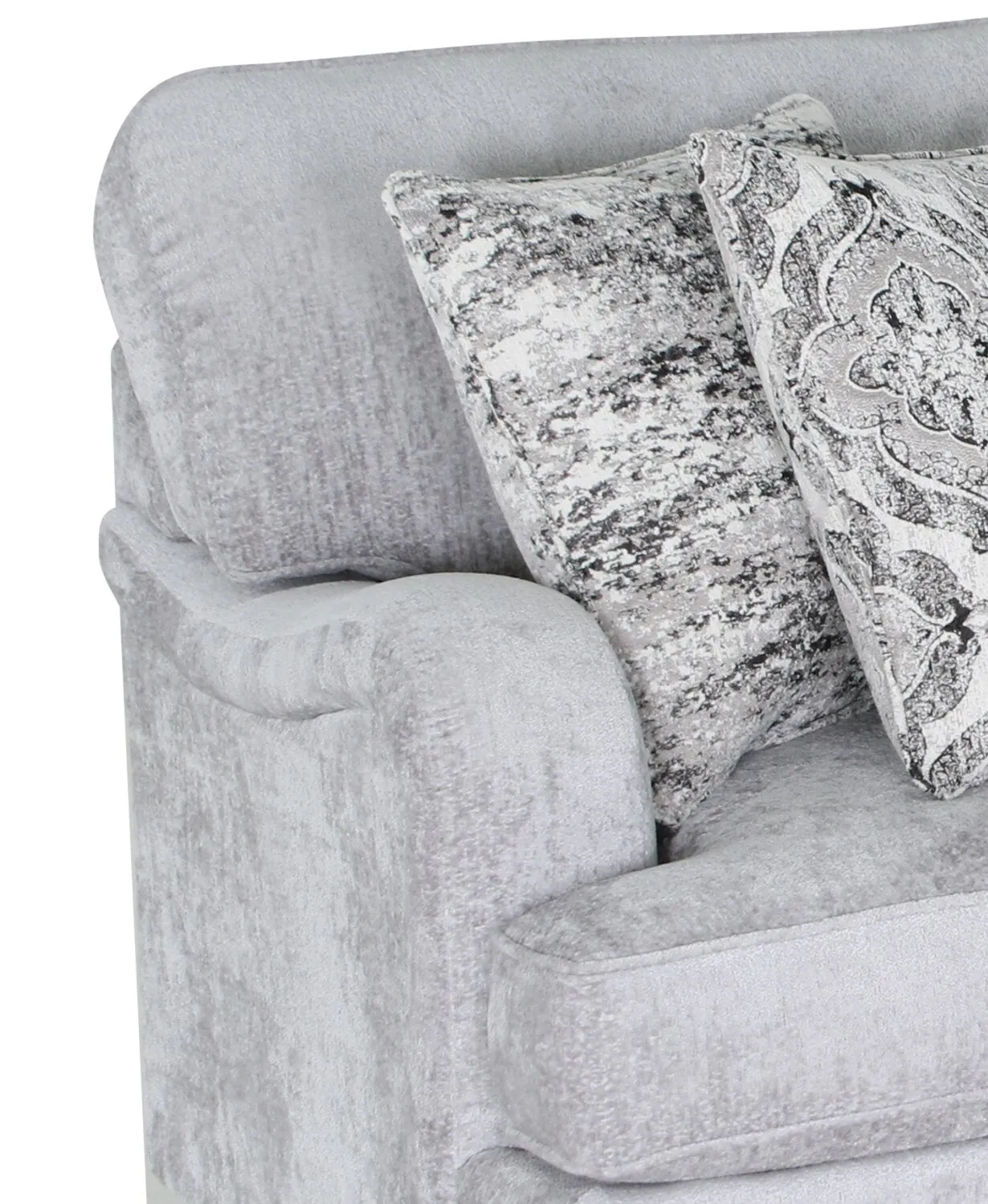 Greycliff Chenille Sofa - Platinum