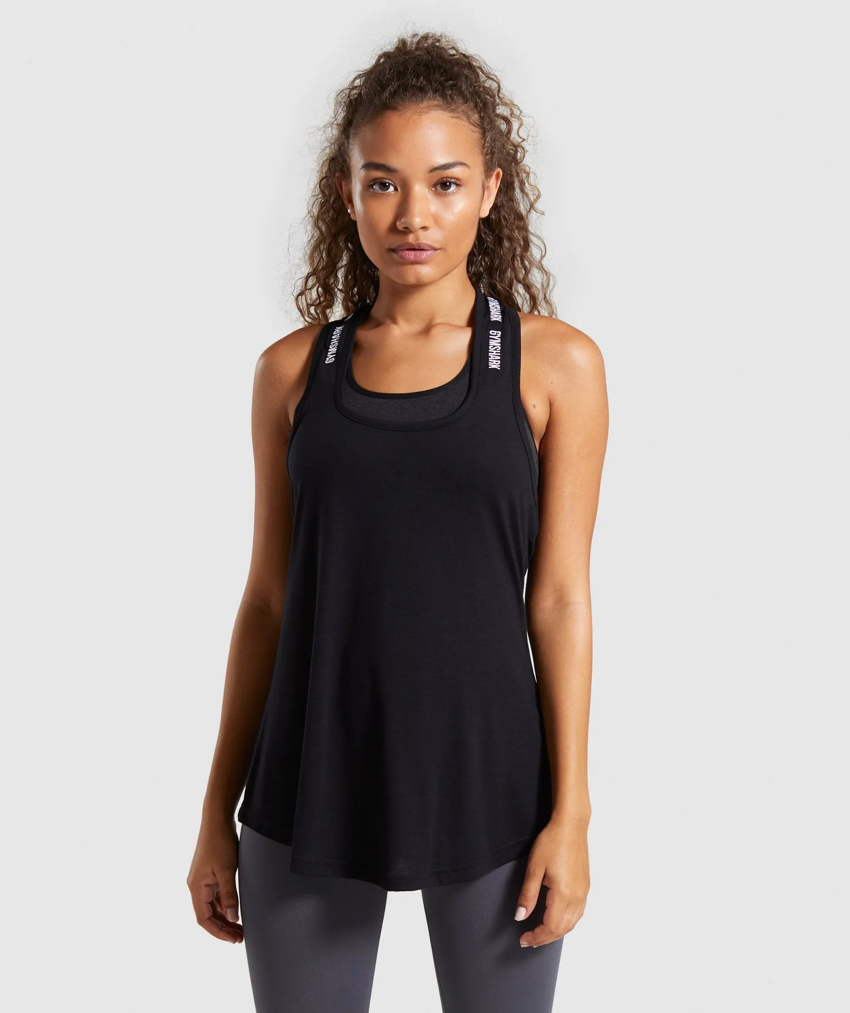 Gymshark Ark Halter Neck Vest - Black/White