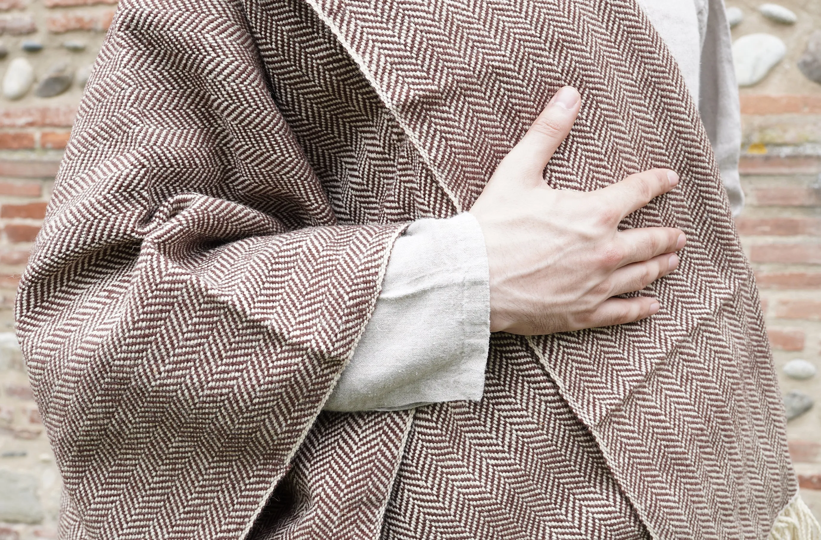 Handwoven Herringbone Twill Cloaks