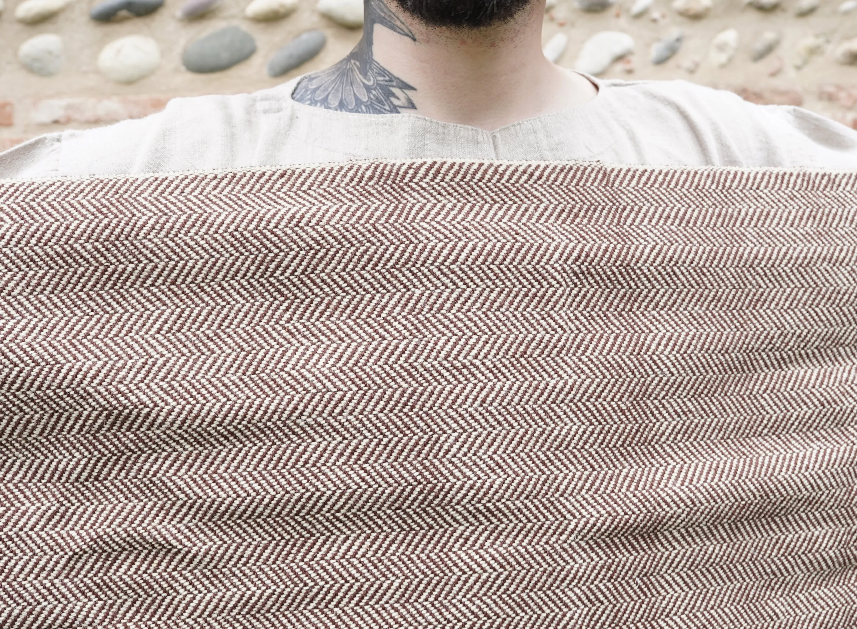 Handwoven Herringbone Twill Cloaks