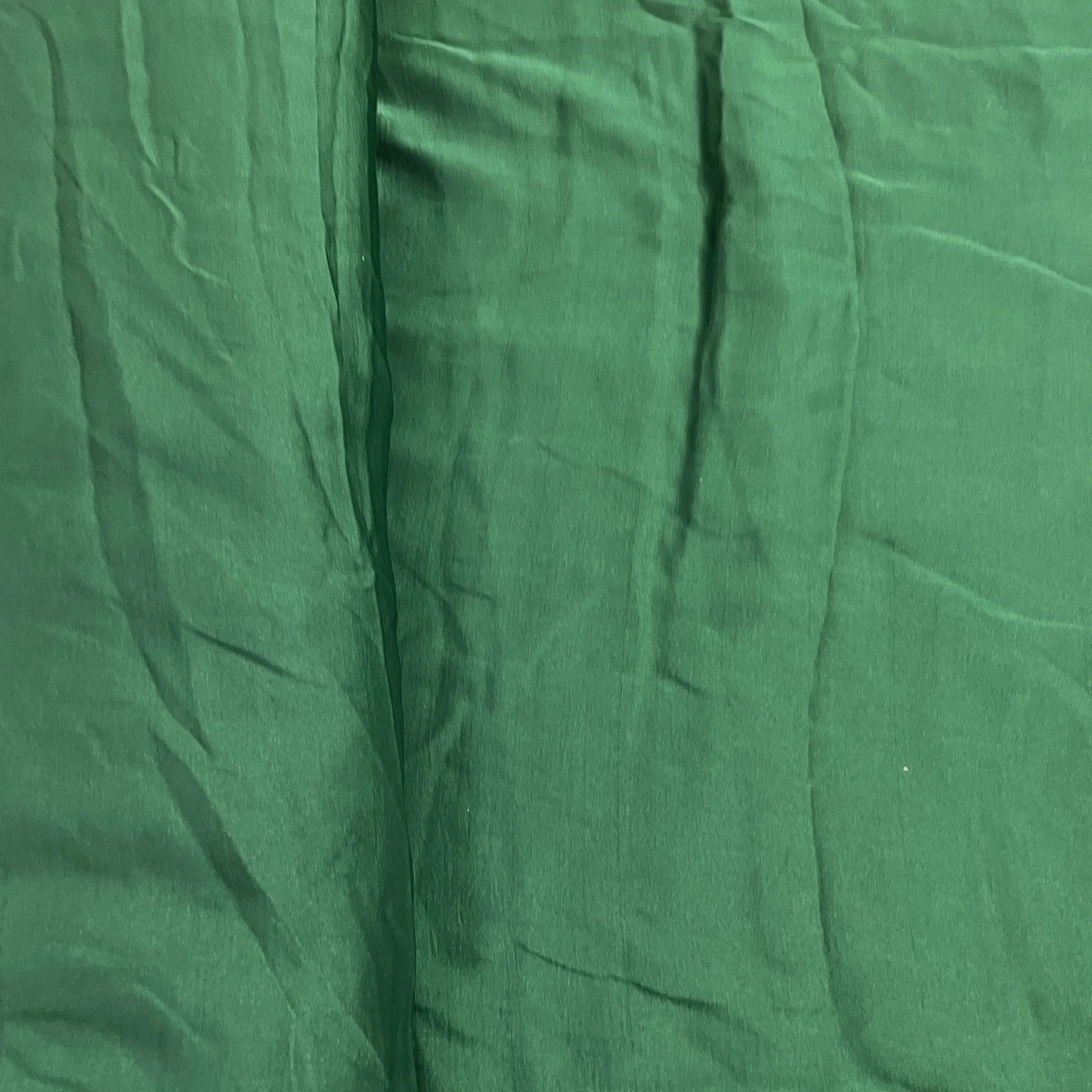 Hunter Green Solid Bemberg Silk Fabric