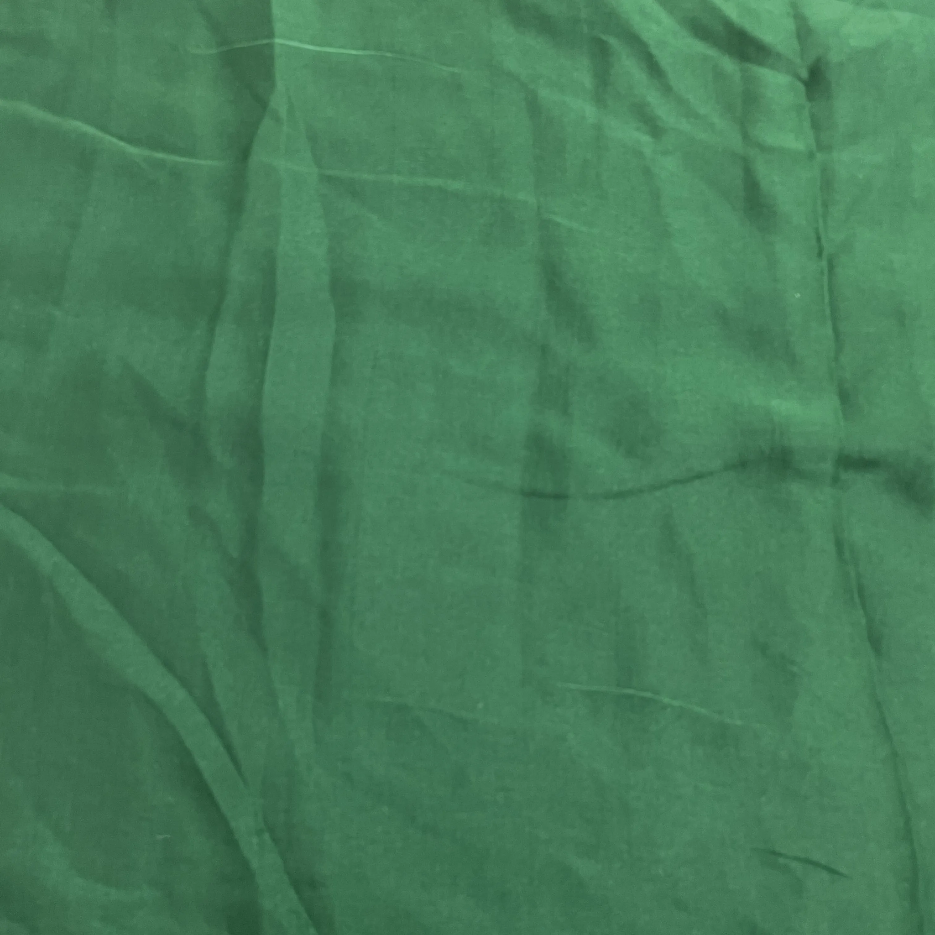 Hunter Green Solid Bemberg Silk Fabric