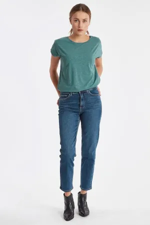 Ichi Twiggy Jeans In Medium Blue