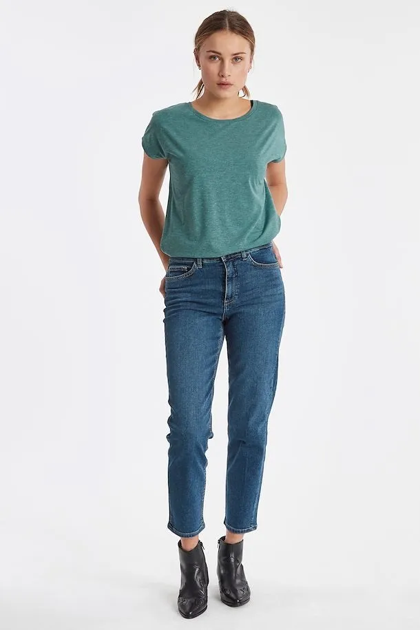 Ichi Twiggy Jeans In Medium Blue