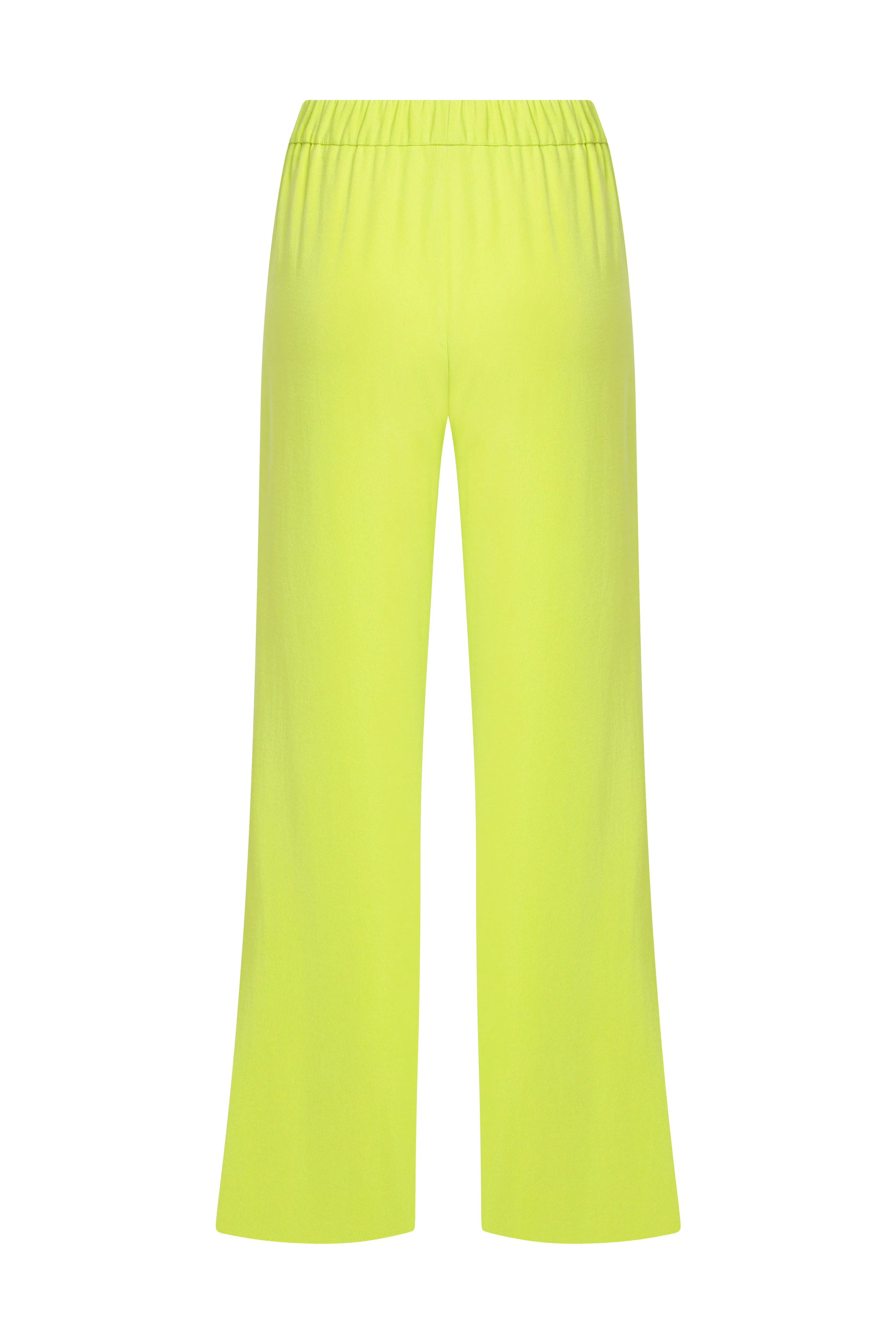 Kyra Cropped Trousers in Lime