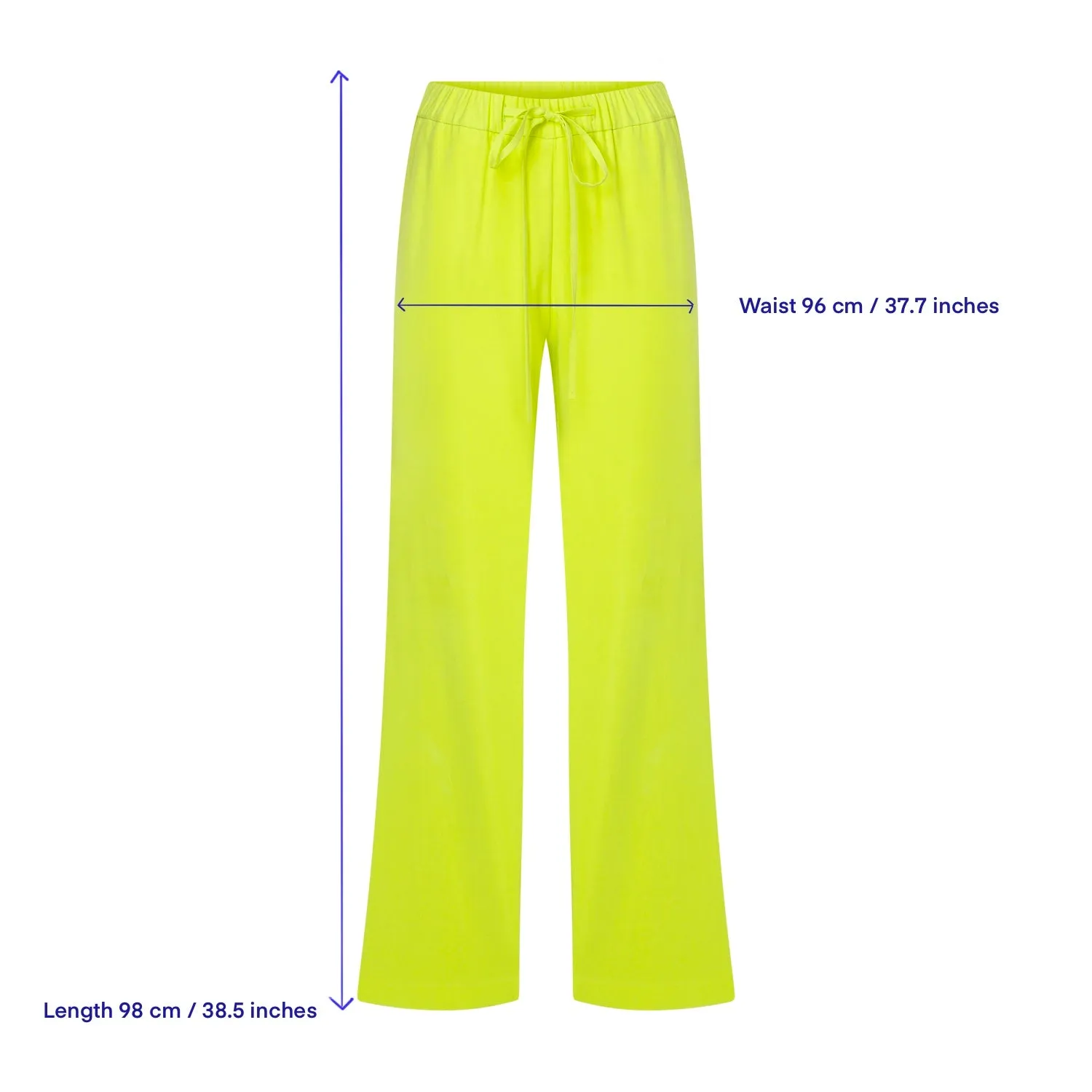 Kyra Cropped Trousers in Lime