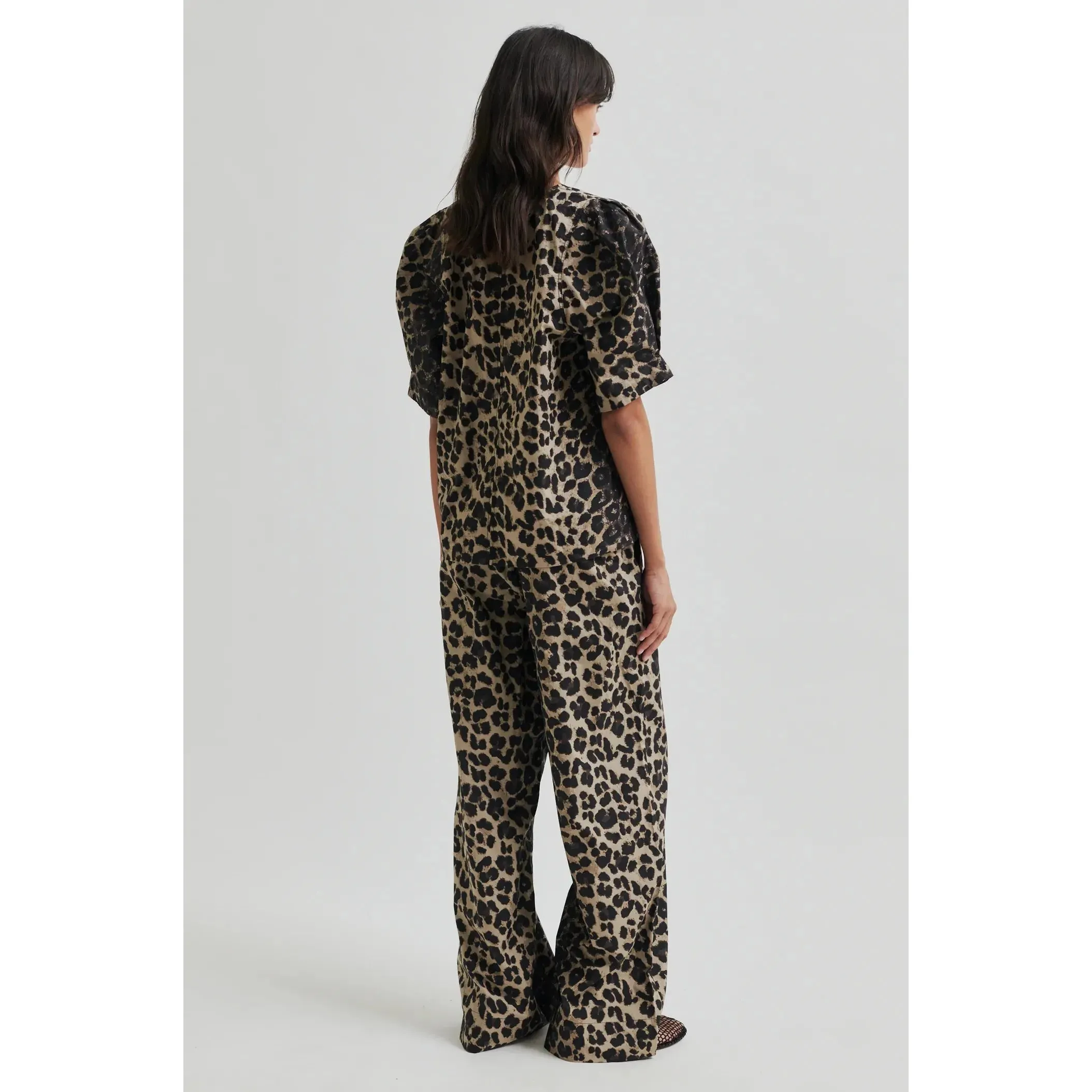 Leora Blouse Dark Leopard