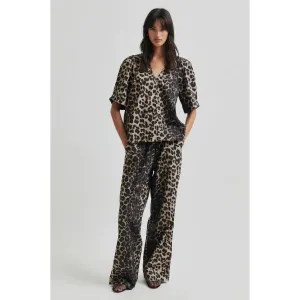 Leora Blouse Dark Leopard