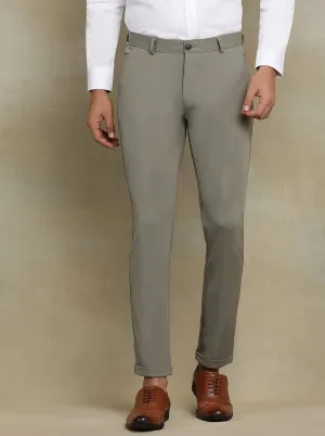 Light Green Solid Slim fit Club Wear Trouser | JB Studio