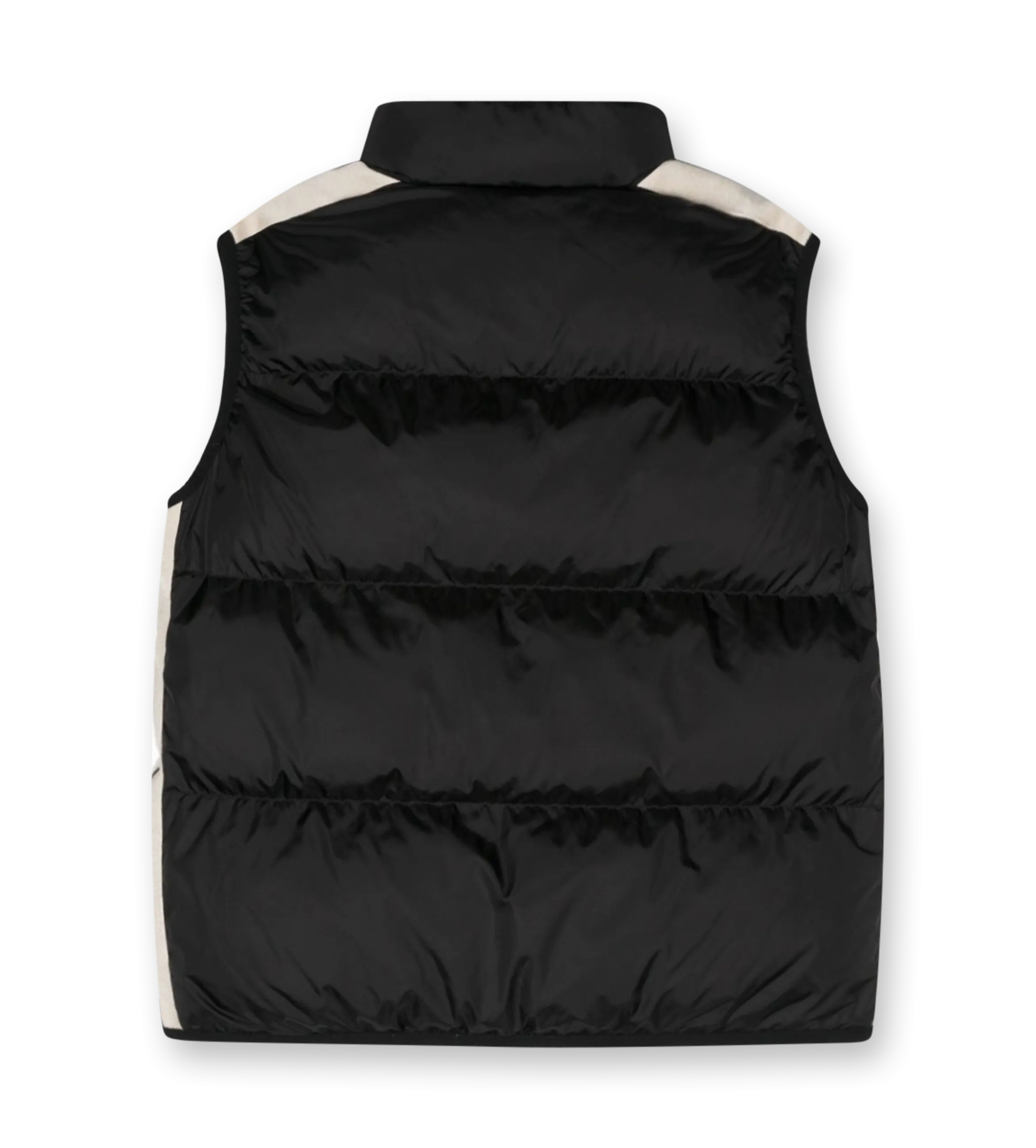 Logo-Embroidered Puffer Vest Black