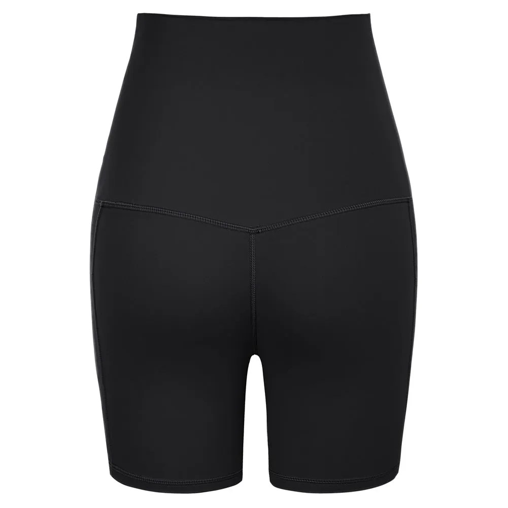 Maacie Women Maternity Ultra Stretchy Yoga Shorts High Waist Flat-Lock Shorts