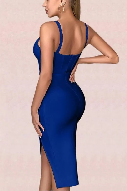 Maddi Bandage Dress - Royal Blue