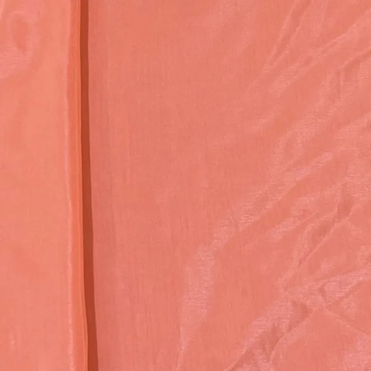 Neon Orange Solid Shantoon Fabric