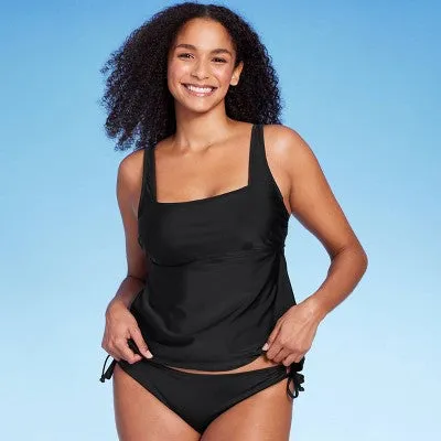 New - Kona Sol Women's Underwire Square Neck Tankini Tank Top Swimsuit