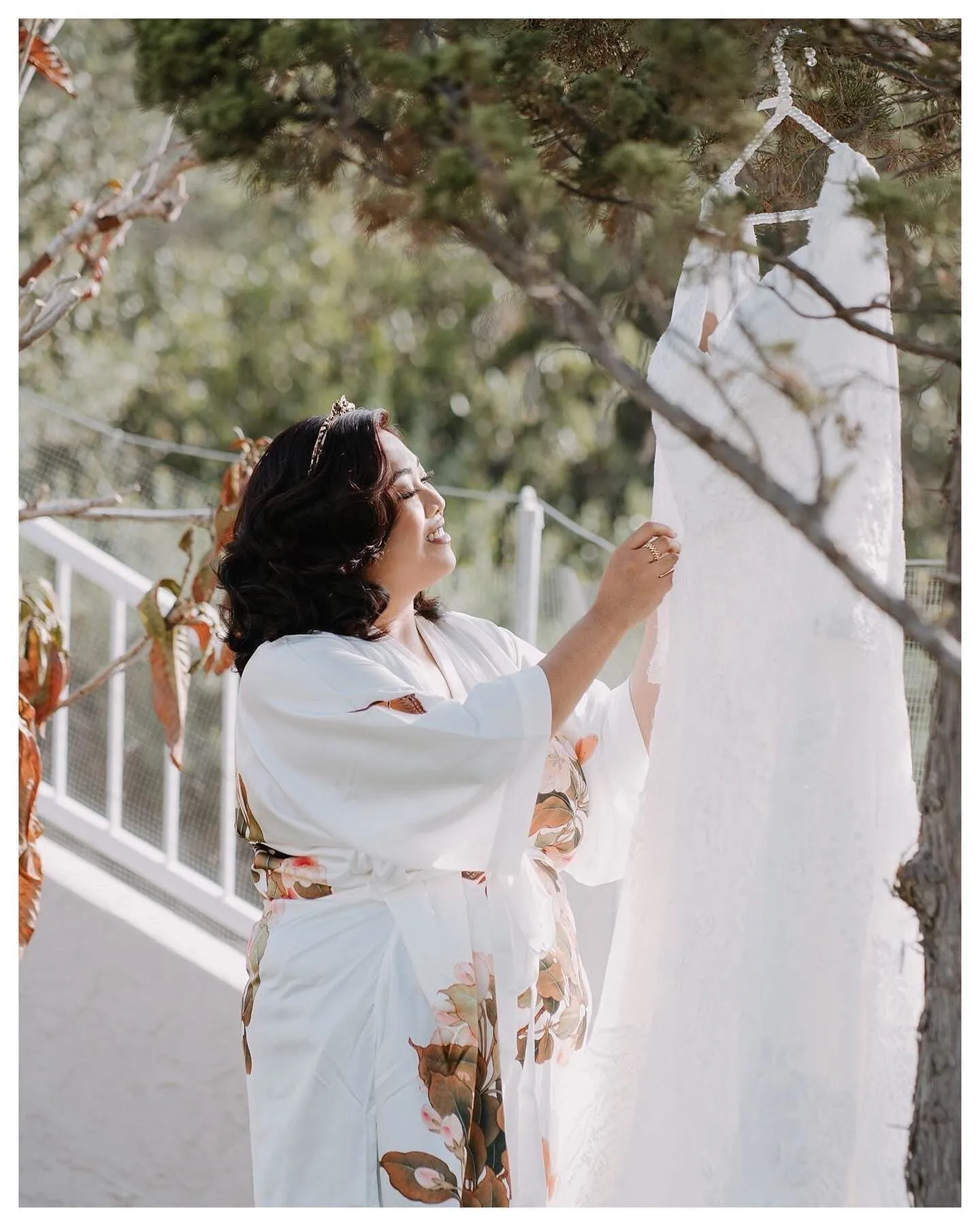 Peony & Butterfly Long Kimono Robe (Plus Size)