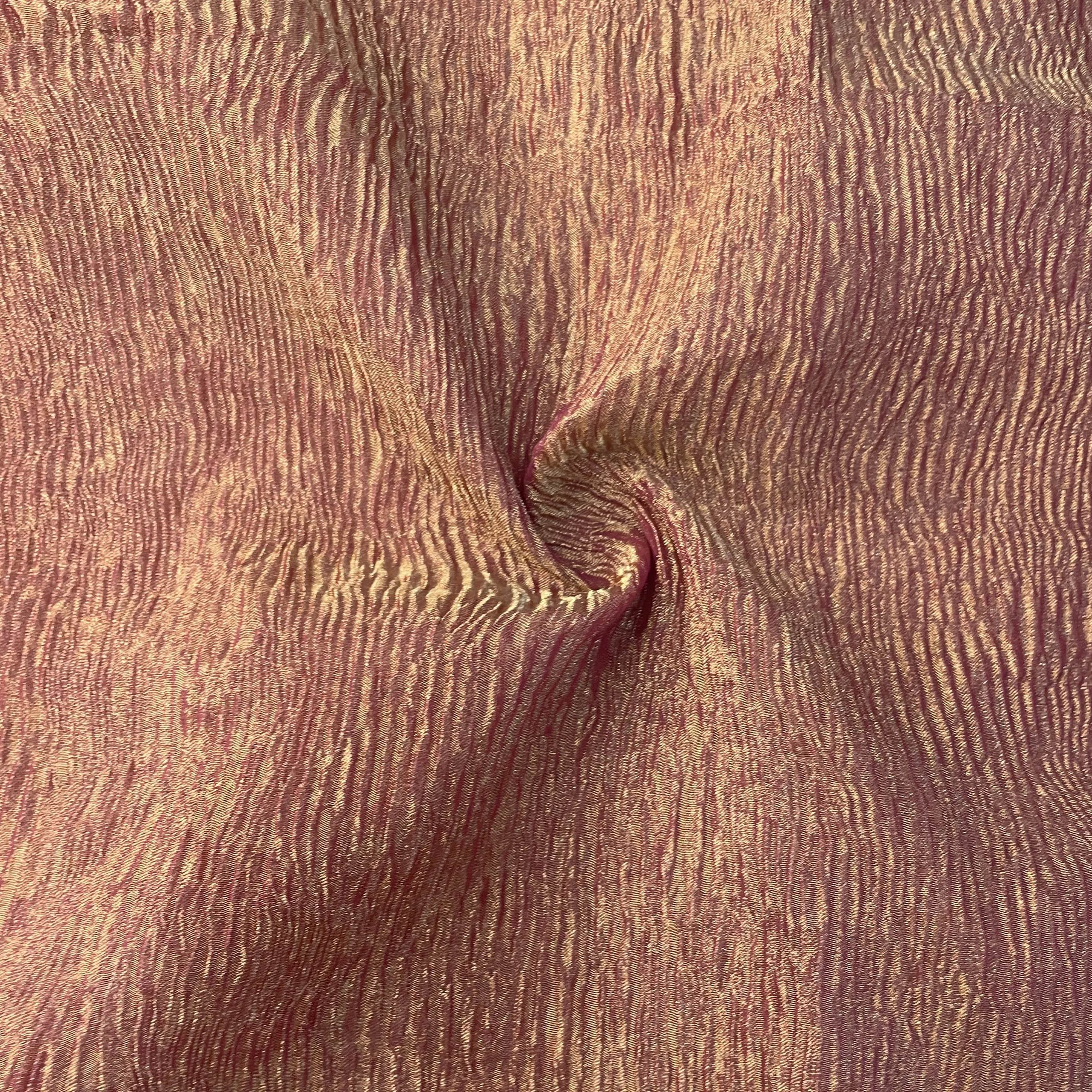 Pink Solid Crushed Tissue Fabric 18762