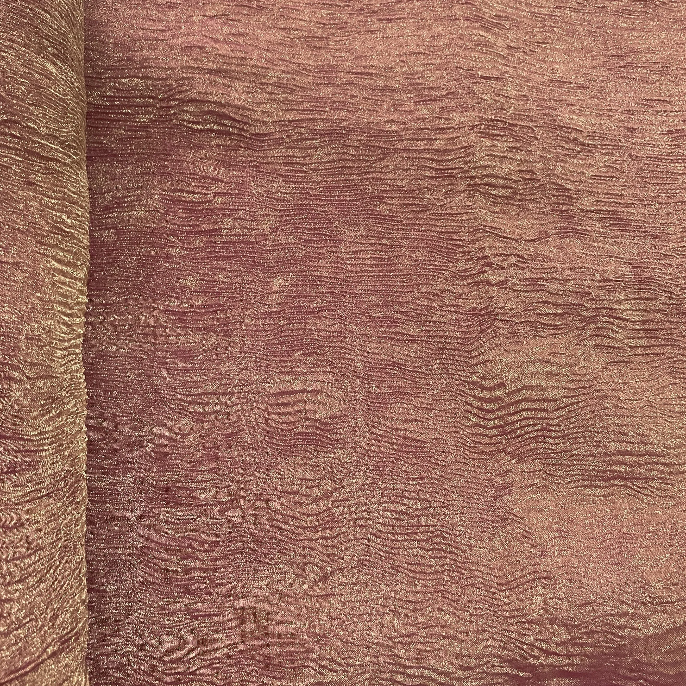 Pink Solid Crushed Tissue Fabric 18762