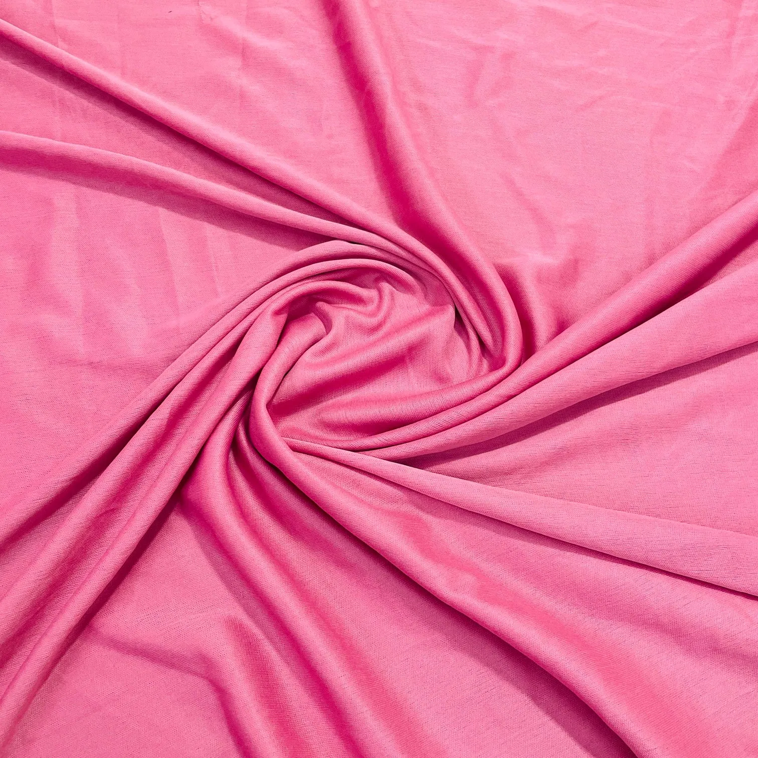 Punch Pink Solid Lycra Dyed Fabric